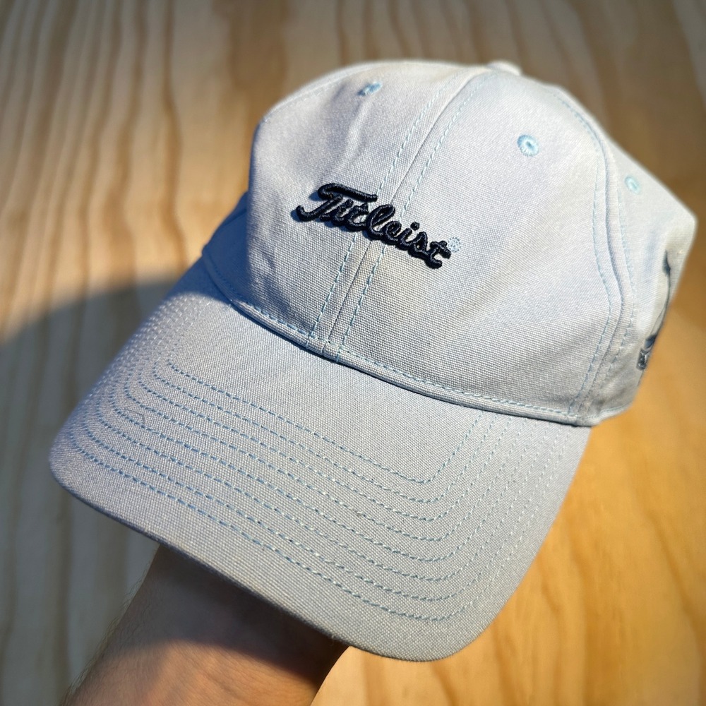 Titleist Pinehurst 1895 Golf Hat Mens Light Blue Adjustable Strapback Cap